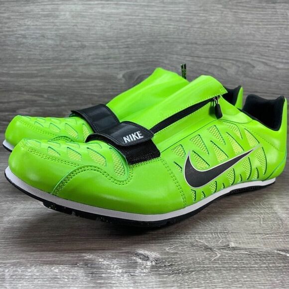 Nike Zoom Long Jump 4 Track Spikes Shoes Cleats Men’s Size 10 Electric Green NEW - Picture 1 of 9